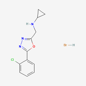 N-{[5-(2-chlorophenyl)-1,3,4-oxadiazol-2-yl]methyl}cyclopropanamine hydrobromide