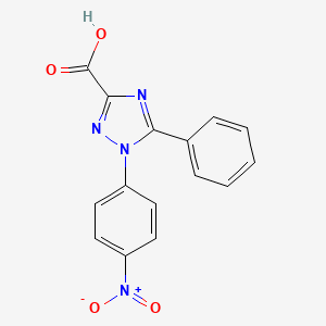 1-(4-Nitrophenyl)-5-phenyl-1,2,4-triazole-3-carboxylic acid