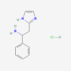 2-(1H-imidazol-2-yl)-1-phenylethan-1-amine hydrochloride