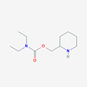 Piperidin-2-ylmethyl diethylcarbamate