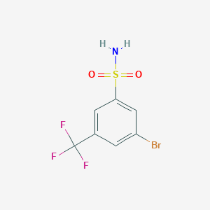 molecular formula C7H5BrF3NO2S B1323407 3-溴-5-三氟甲基苯磺酰胺 CAS No. 214210-15-8