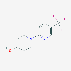 molecular formula C11H13F3N2O B1323412 1-[5-(三氟甲基)吡啶-2-基]哌啶-4-醇 CAS No. 832715-03-4