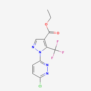 ethyl 1-(6-chloropyridazin-3-yl)-5-(trifluoromethyl)-1H-pyrazole-4-carboxylate