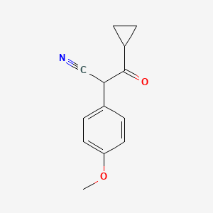 3-Cyclopropyl-2-(4-methoxyphenyl)-3-oxopropanenitrile