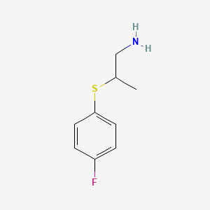 2-((4-Fluorophenyl)thio)propan-1-amine