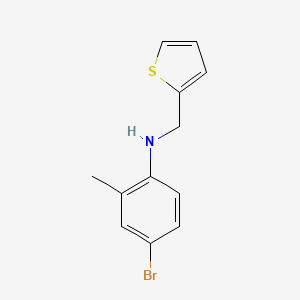 4-bromo-2-methyl-N-(thiophen-2-ylmethyl)aniline