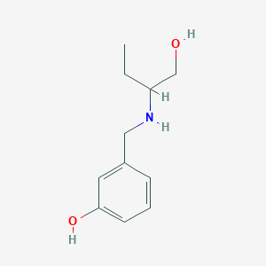 3-{[(1-Hydroxybutan-2-yl)amino]methyl}phenol