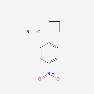 molecular formula C11H10N2O2 B1323431 1-(4-硝基苯基)环丁腈 CAS No. 1236409-69-0