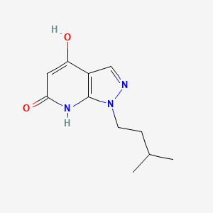 1-(3-Methylbutyl)-1H-pyrazolo[3,4-b]pyridine-4,6-diol