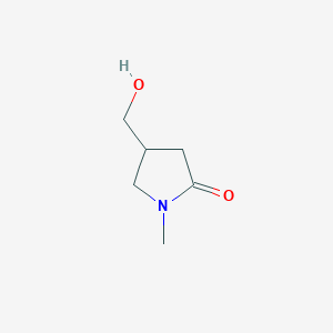 molecular formula C6H11NO2 B1323438 4-(Hydroxymethyl)-1-methylpyrrolidin-2-one CAS No. 59887-20-6