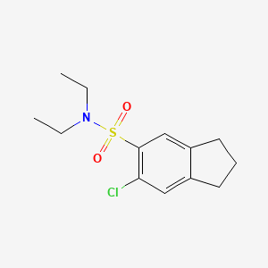 6-Chloro-N,N-diethyl-2,3-dihydro-1H-indene-5-sulfonamide