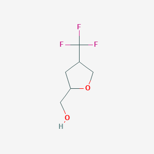 molecular formula C6H9F3O2 B13234397 [4-(Trifluoromethyl)oxolan-2-yl]methanol 