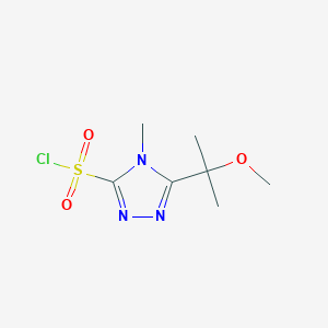 5-(2-Methoxypropan-2-yl)-4-methyl-4H-1,2,4-triazole-3-sulfonyl chloride