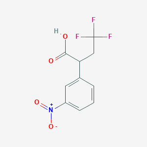 4,4,4-Trifluoro-2-(3-nitrophenyl)butanoic acid