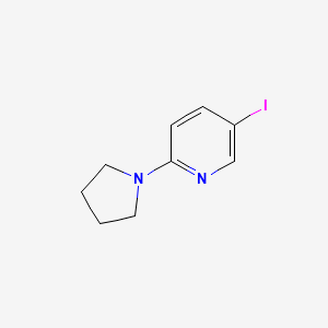 molecular formula C9H11IN2 B1323442 5-碘-2-(吡咯烷-1-基)吡啶 CAS No. 494771-62-9