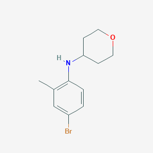 N-(4-bromo-2-methylphenyl)oxan-4-amine