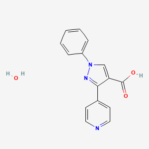 1-phenyl-3-(pyridin-4-yl)-1H-pyrazole-4-carboxylic acid hydrate