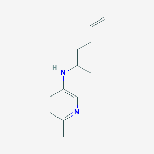 molecular formula C12H18N2 B13234450 N-(Hex-5-en-2-yl)-6-methylpyridin-3-amine 