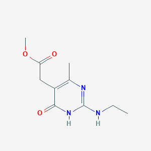 Methyl 2-[2-(ethylamino)-4-methyl-6-oxo-1,6-dihydropyrimidin-5-yl]acetate