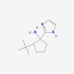 2-tert-Butyl-1-(1H-imidazol-2-yl)cyclopentan-1-amine