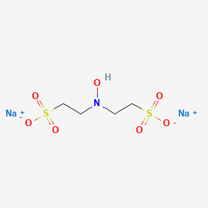 molecular formula C4H9NNa2O7S2 B1323448 Ethanesulfonic acid, 2,2'-(hydroxyimino)bis-, disodium salt CAS No. 133986-51-3