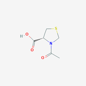 molecular formula C6H9NO3S B132345 (R)-3-Acetylthiazolidine-4-carboxylic acid CAS No. 54323-50-1