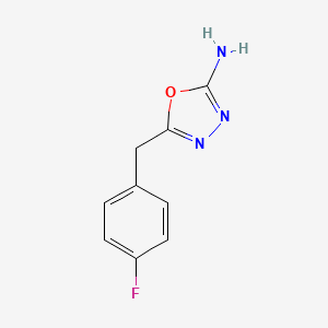molecular formula C9H8FN3O B1323452 5-(4-氟苄基)-1,3,4-恶二唑-2-胺 CAS No. 828911-26-8