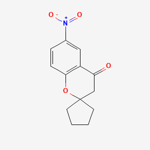 6-Nitro-3,4-dihydrospiro[1-benzopyran-2,1'-cyclopentane]-4-one