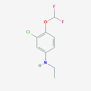 3-chloro-4-(difluoromethoxy)-N-ethylaniline