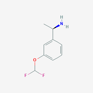 (1R)-1-[3-(difluoromethoxy)phenyl]ethan-1-amine