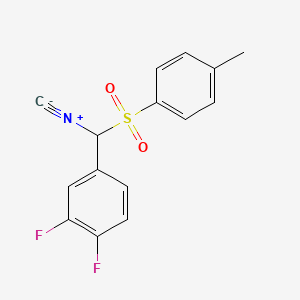 molecular formula C15H11F2NO2S B1323457 1,2-Difluoro-4-(isocyano(tosyl)methyl)benzene CAS No. 321345-37-3