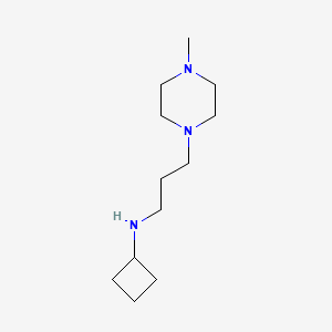 N-[3-(4-methylpiperazin-1-yl)propyl]cyclobutanamine