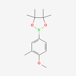 molecular formula C14H21BO3 B1323458 2-(4-甲氧基-3-甲基苯基)-4,4,5,5-四甲基-1,3,2-二氧杂硼环丁烷 CAS No. 214360-63-1