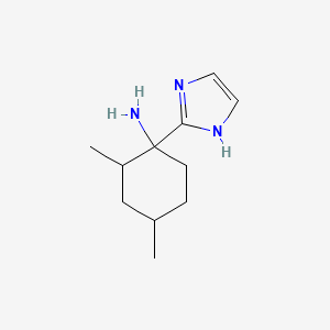 1-(1H-Imidazol-2-yl)-2,4-dimethylcyclohexan-1-amine