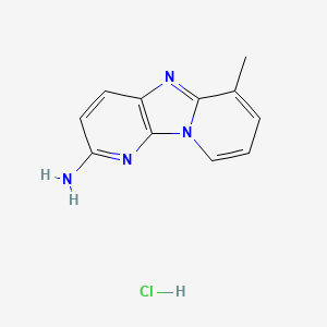 10-methyl-1,3,8-triazatricyclo[7.4.0.02,7]trideca-2(7),3,5,8,10,12-hexaen-4-amine;hydrochloride