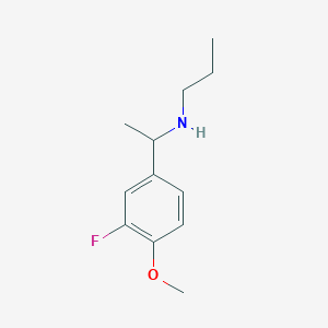 [1-(3-Fluoro-4-methoxyphenyl)ethyl](propyl)amine