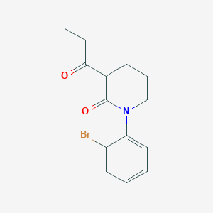 1-(2-Bromophenyl)-3-propanoylpiperidin-2-one