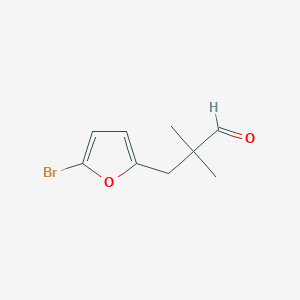 3-(5-Bromofuran-2-yl)-2,2-dimethylpropanal