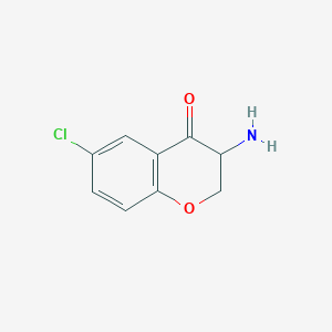 3-Amino-6-chloro-3,4-dihydro-2H-1-benzopyran-4-one