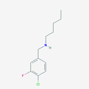 [(4-Chloro-3-fluorophenyl)methyl](pentyl)amine