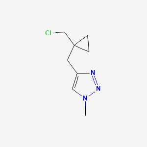 4-{[1-(chloromethyl)cyclopropyl]methyl}-1-methyl-1H-1,2,3-triazole