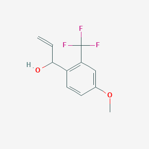 1-[4-Methoxy-2-(trifluoromethyl)phenyl]prop-2-en-1-ol