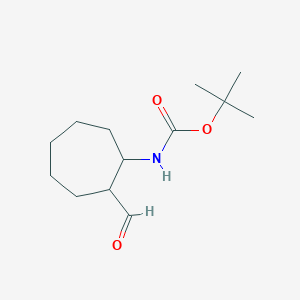 tert-Butyl N-(2-formylcycloheptyl)carbamate