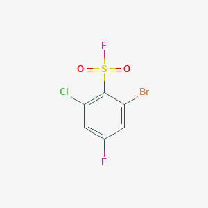 2-Bromo-6-chloro-4-fluorobenzene-1-sulfonyl fluoride