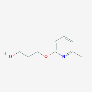 molecular formula C9H13NO2 B1323475 3-(6-Methylpyridin-2-yloxy)propan-1-ol CAS No. 401811-95-8