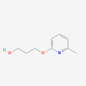 molecular formula C9H13NO2 B1323475 3-(6-Metilpiridin-2-iloxi)propan-1-ol CAS No. 401811-95-8