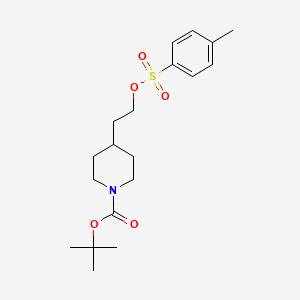 molecular formula C19H29NO5S B1323476 N-Boc-4-[2-(4-Toluenesulfonyloxy)ethyl]piperidine CAS No. 89151-45-1