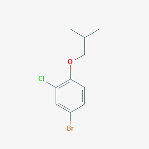 molecular formula C10H12BrClO B1323482 4-Bromo-2-chloro-1-isobutoxybenzene CAS No. 625446-38-0