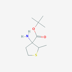 tert-Butyl 3-amino-2-methylthiolane-3-carboxylate