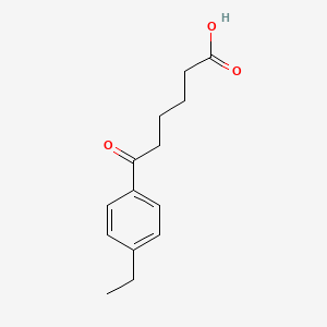 molecular formula C14H18O3 B1323486 6-(4-Ethylphenyl)-6-oxohexanoic acid CAS No. 502651-40-3